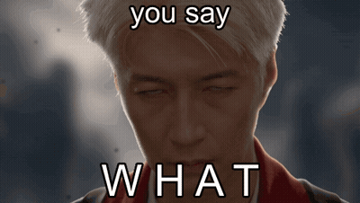 Man Eyes Closed Saying You Say What GIF