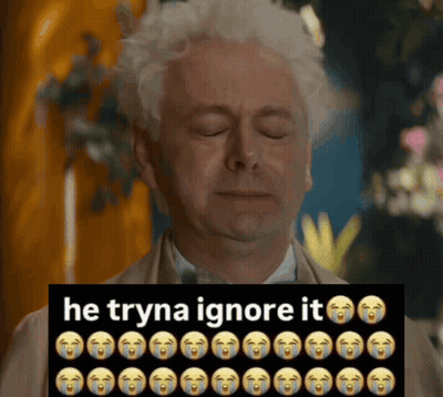 Man Eyes Closed Sign He Tryna Ignore It GIF