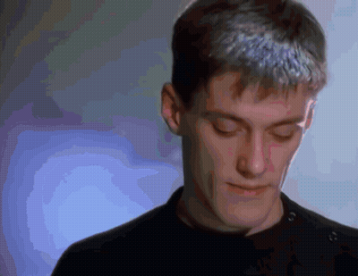 Man Face Blue Background GIF