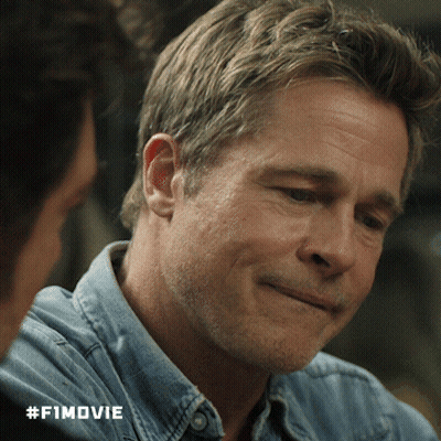 Man Face Close Up #F1movie GIF