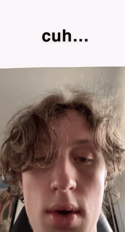 Man Face Close Up Saying Cuh GIF