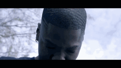 Man Face Close Up With Blue Sky GIF