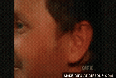 Man Face Close Up With MFX Logo GIF