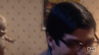 Man Face Close Up With Nuestra Tele GIF
