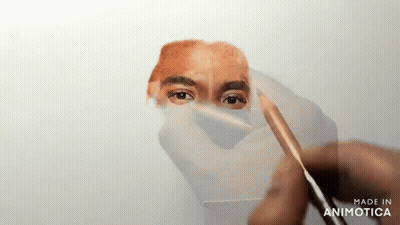 Man Face Drawing In Animatica GIF