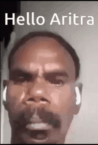 Man Face Hello Aritra GIF