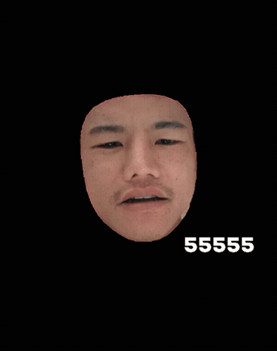 Man Face Saying 555555 GIF