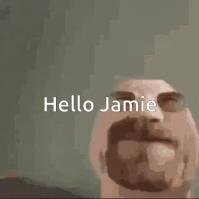 Man Face Saying Hello Jamie GIF