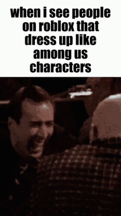 Man Face When I See People On Roblox GIF