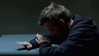 Man Face With A.M.C. Behind Him GIF