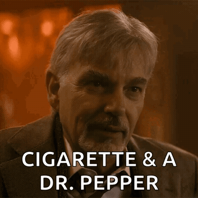 Man Face With Cigarette And Dr Pepper GIF
