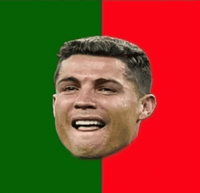Man Face With Green And Red Background GIF