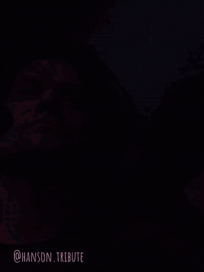 Man Face With Hanson Tribute Text GIF