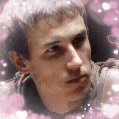 Man Face With Hearts And Stars GIF
