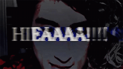 Man Face With Hieaaa Above Him GIF