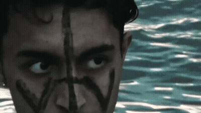 Man Face With Letter W GIF