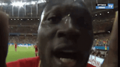 Man Facing TV Screen GIF