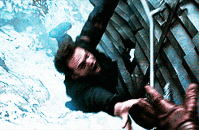 Man Falling Down Staircase Person Reaching To Help GIF