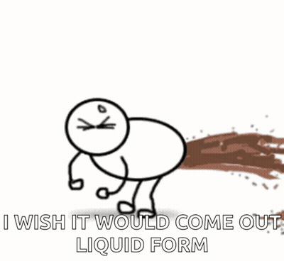 Man Farting I Wish It Would Come Out Liquid Form GIF