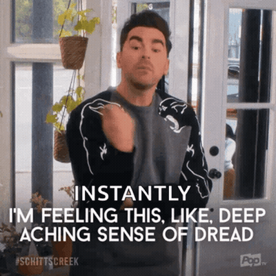 Man Feeling Dread In Front Of Door GIF