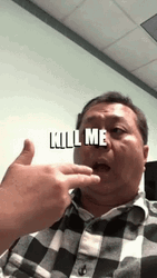 Man Finger Pointing Gun Kill Me Now Act GIF