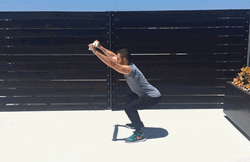 Man Fitness Squats Exercise GIF