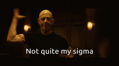 Man Flexing Muscles Not Quite My Sigma GIF