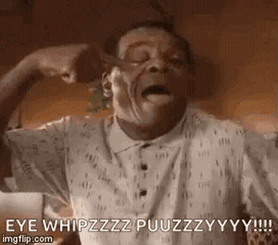 Man Flexing Muscles Saying Eye Whipzzz Puuzzzyy GIF