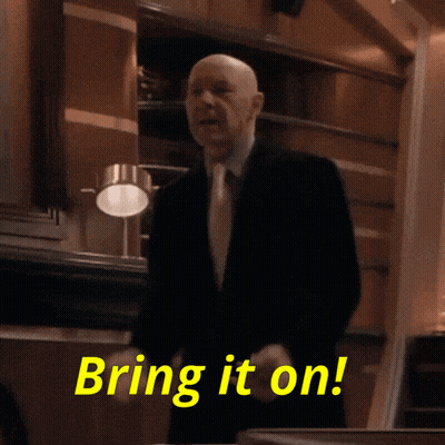 Man Floral Shirt Saying Bring It On Mama GIF