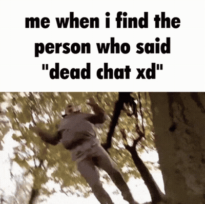 Man Flying Saying Dead Chat XD GIF
