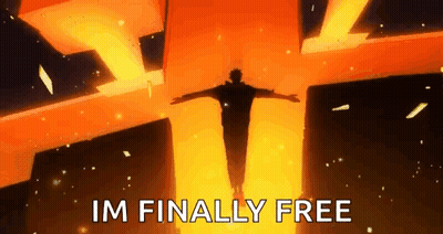 Man Flying Saying Im Finally Free GIF