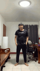 Man Flying To Outer Space Meme GIF