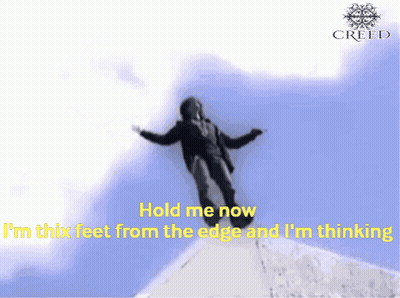 Man Flying With Hold Me Now GIF