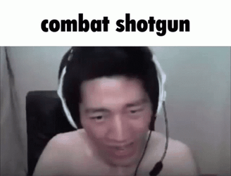 Man Frustrated Combat Shotgun GIF