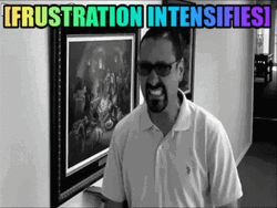 Man Frustration Intensifies GIF