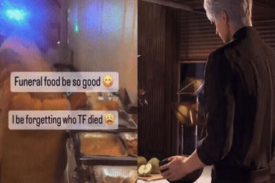 Man Funeral Food Be So Good Forgetting Who Died GIF