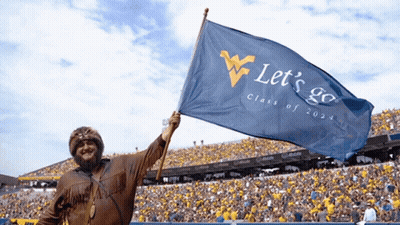 Man Fur Hat Let's Go Class 2024 Flag GIF