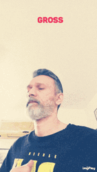 Man Gagging Saying It's Gross GIF