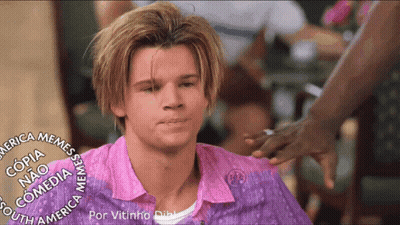 Man Getting Hair Done By Woman GIF