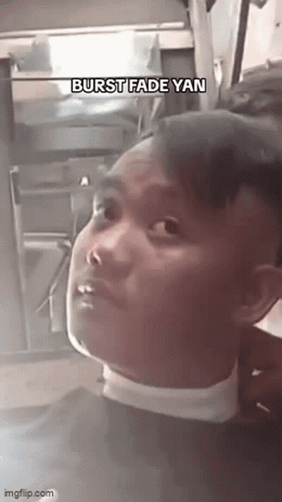 Man Getting Haircut In Barbershop GIF