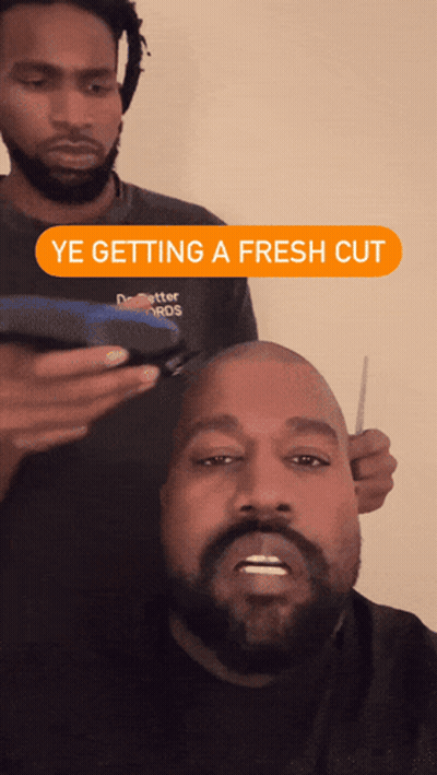 Man Getting Haircut GIF