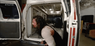 Man Getting Out Of Ambulance Saying Raw Talk GIF