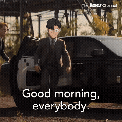 Man Getting Out Of Car Saying Good Morning GIF