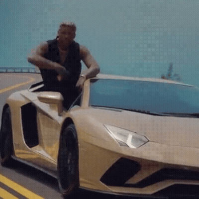 Man Getting Out Of Sports Car GIF
