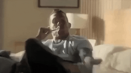 Man Getting Ready Brushing His Teeth And Wearing Socks GIF