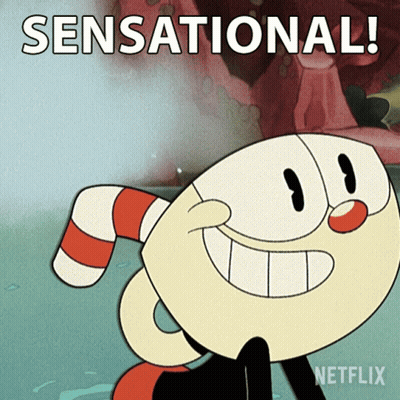 Man Getting Teeth Examined By Dentist Saying Congrats GIF