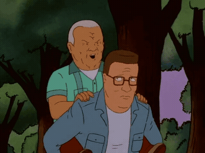 Man Giving Massage In Woods GIF
