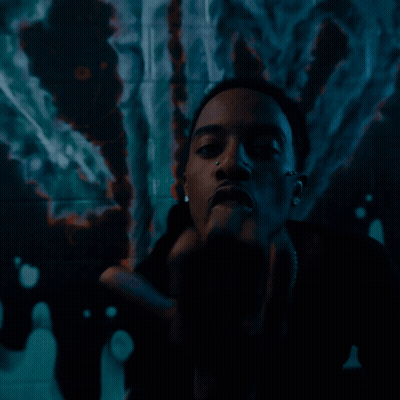 Man Giving Middle Finger Graffiti Wall GIF