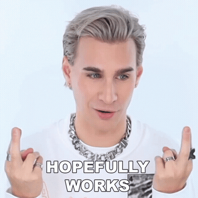 Man Giving Middle Finger Hopefully Works GIF