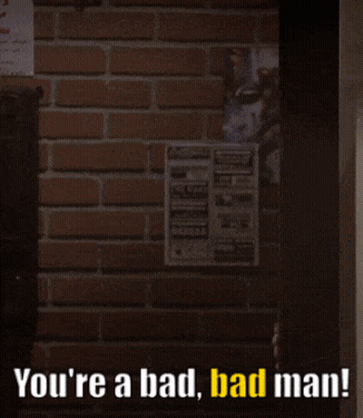 Man Giving Middle Finger You're A Bad Bad Man GIF